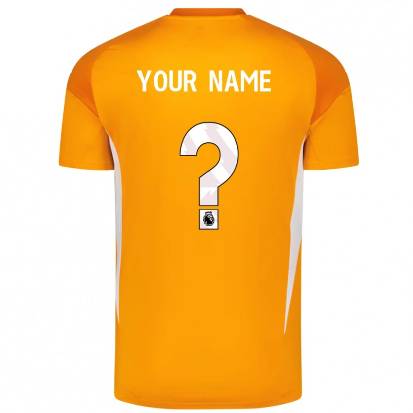 Danxen Kinderen Leeds United Oranje Wit Keepersshirt 2025/26 T-Shirt