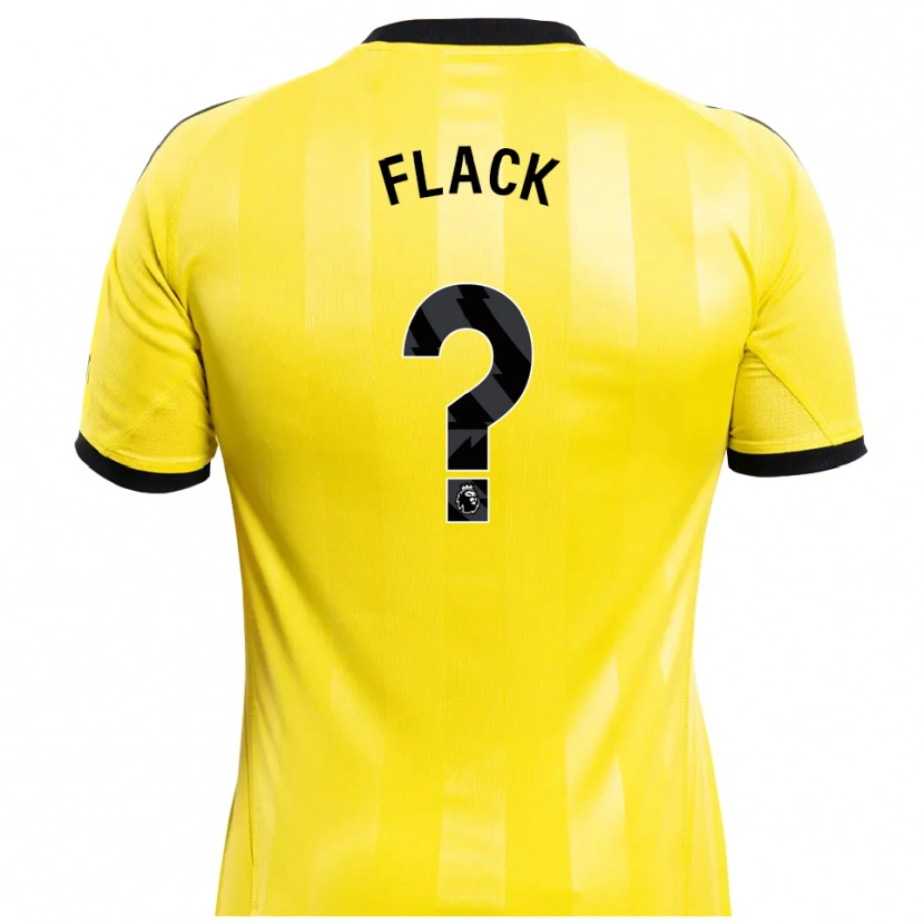 Danxen Kinderen Lucas Flack #0 Geel Zwart Keepersshirt 2025/26 T-Shirt