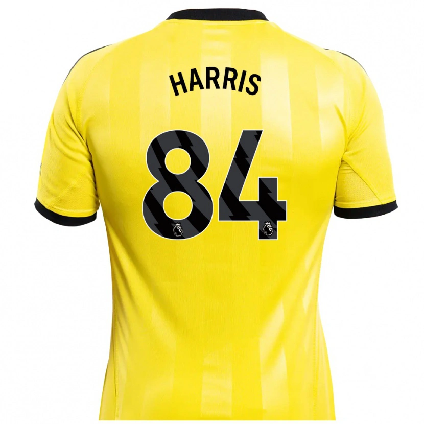 Danxen Kinderen Aidan Harris #84 Geel Zwart Keepersshirt 2025/26 T-Shirt