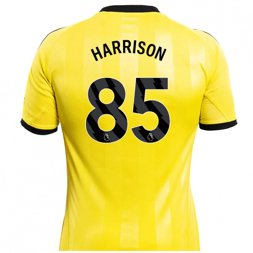 Danxen Kinderen Adam Harrison #85 Geel Zwart Keepersshirt 2025/26 T-Shirt