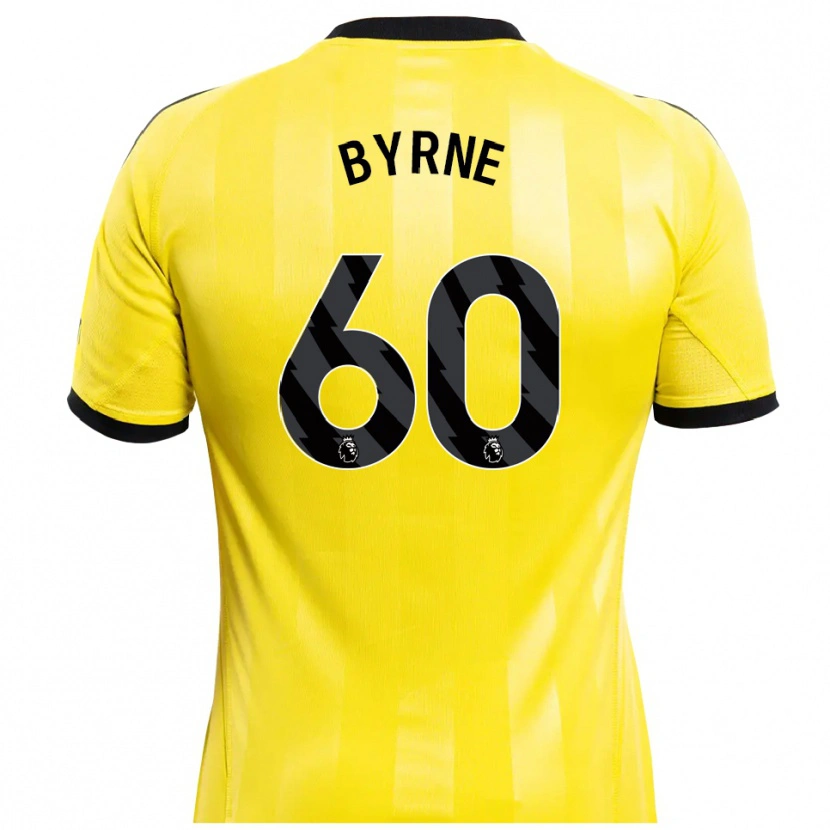 Danxen Kinderen Reece Byrne #60 Geel Zwart Keepersshirt 2025/26 T-Shirt