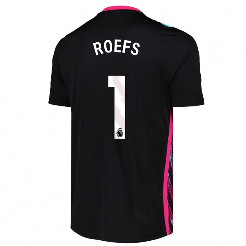 Danxen Kinderen Robin Roefs #1 Zwart Wit Keepersshirt 2025/26 T-Shirt