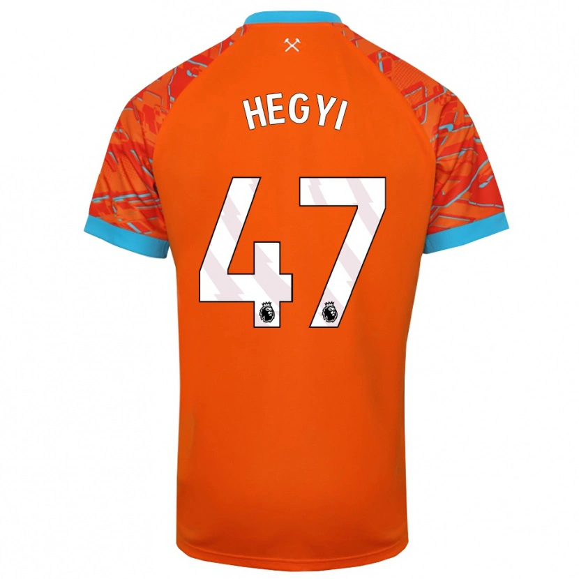 Danxen Kinderen Krisztián Hegyi #47 Oranje Wit Keepersshirt 2025/26 T-Shirt
