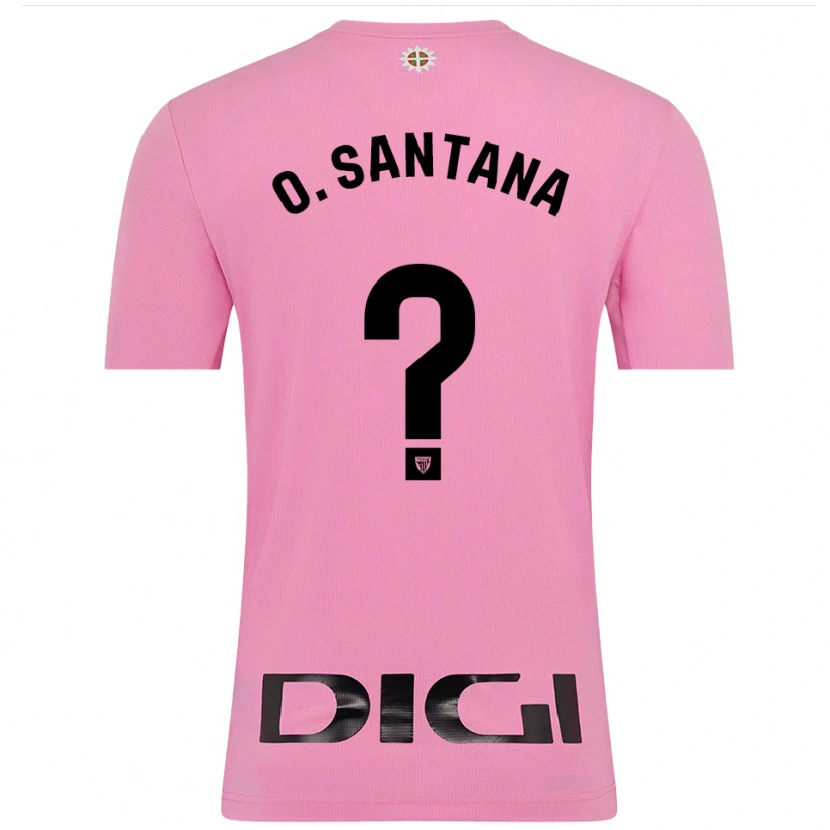 Danxen Kinderen Olatz Santana Amado #0 Roze Zwart Keepersshirt 2025/26 T-Shirt