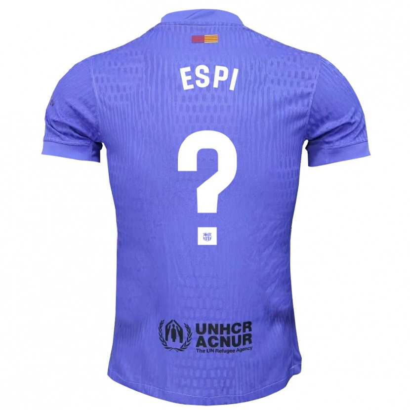 Danxen Kinderen Pau Espi #0 Blauw Zwart Keepersshirt 2025/26 T-Shirt