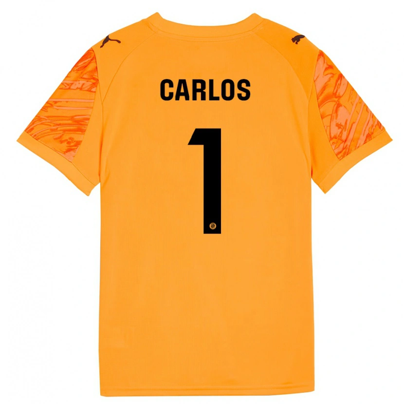 Danxen Kinderen Juan Carlos #1 Oranje Zwart Keepersshirt 2025/26 T-Shirt