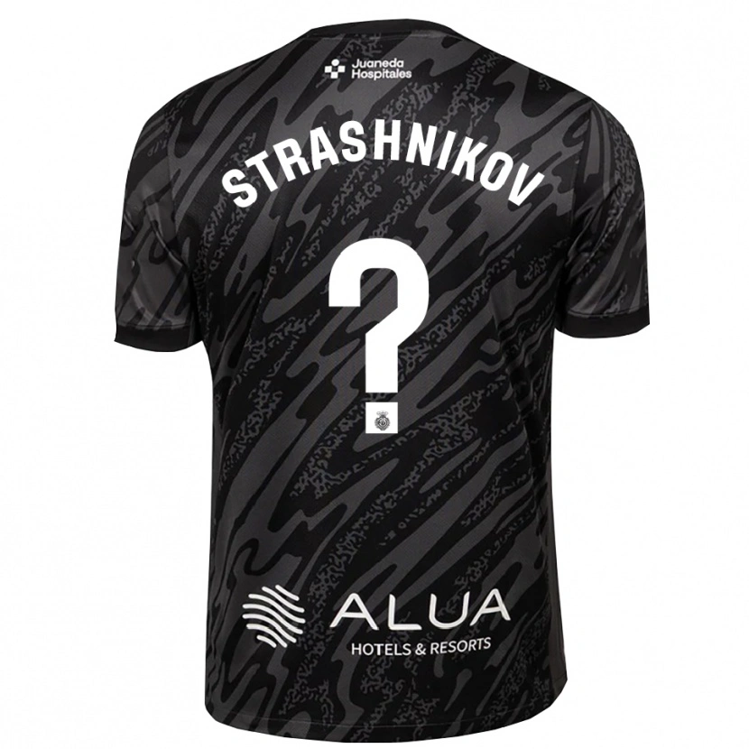 Danxen Kinderen Nikolay Strashnikov #0 Donkergrijs Zwart Keepersshirt 2025/26 T-Shirt
