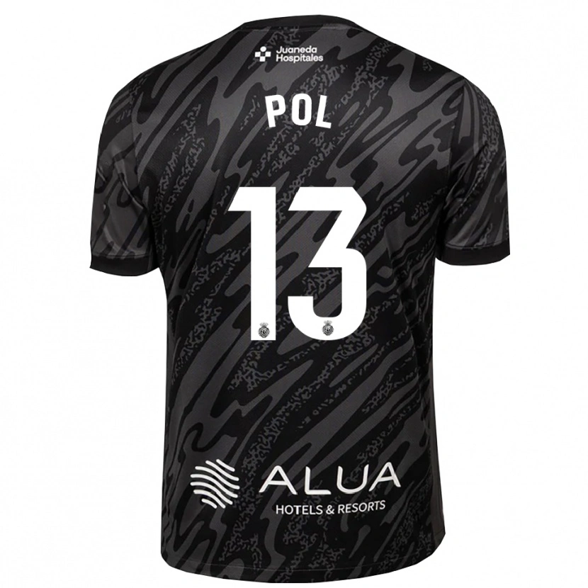 Danxen Kinderen Joan Pol #13 Donkergrijs Zwart Keepersshirt 2025/26 T-Shirt