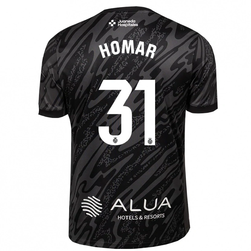 Danxen Kinderen Gaspar Homar #31 Donkergrijs Zwart Keepersshirt 2025/26 T-Shirt