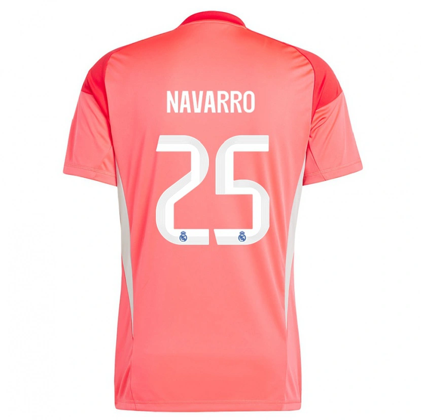 Danxen Kinderen Javier Navarro #25 Oranjerood Wit Keepersshirt 2025/26 T-Shirt