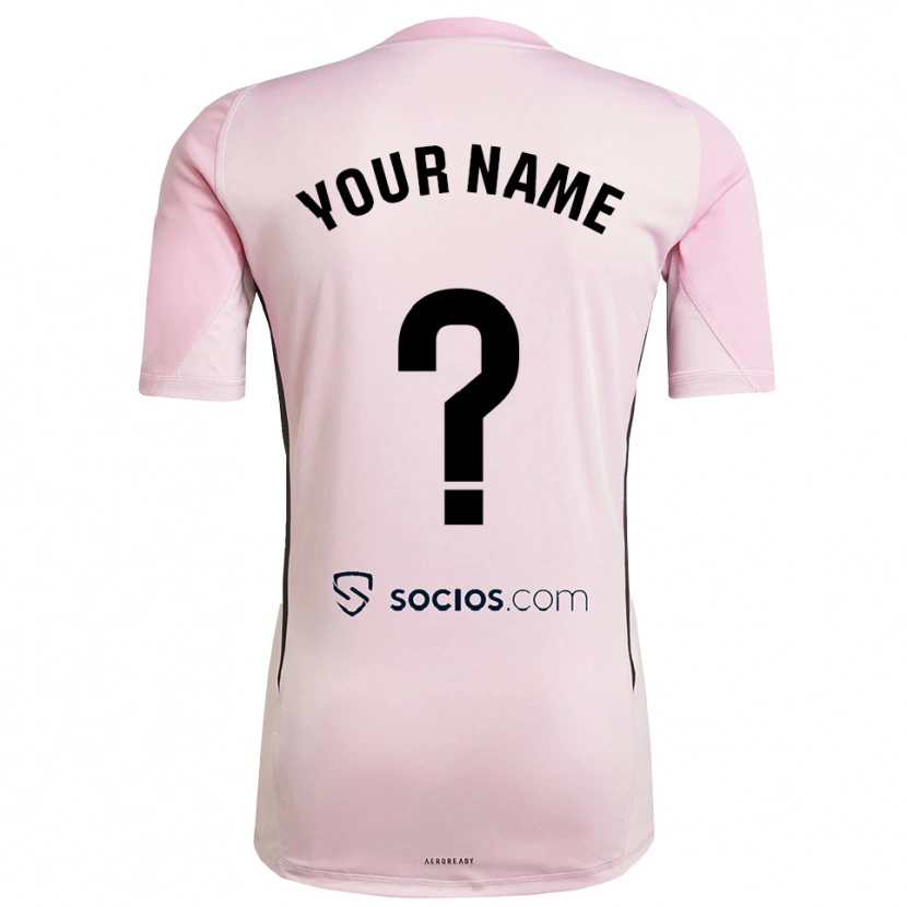 Danxen Kinderen Sevilla FC Roze Zwart Keepersshirt 2025/26 T-Shirt