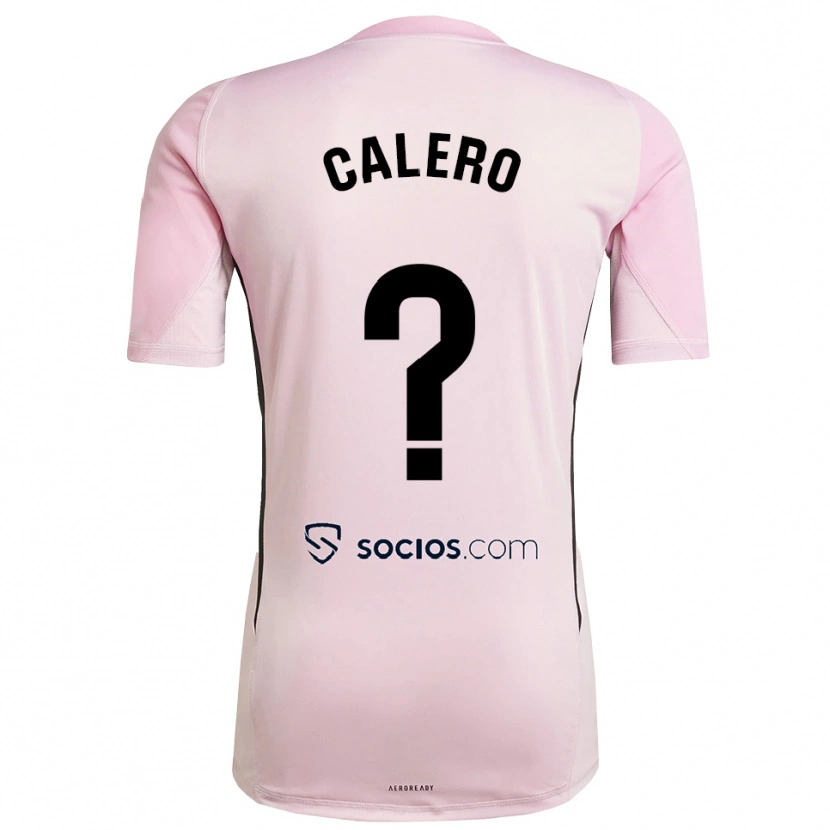 Danxen Kinderen Josema Calero #0 Roze Zwart Keepersshirt 2025/26 T-Shirt