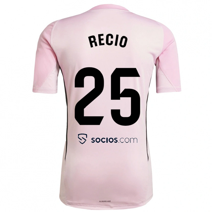Danxen Kinderen Sergio Recio #25 Roze Zwart Keepersshirt 2025/26 T-Shirt