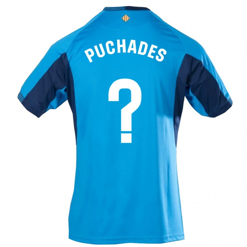 Danxen Kinderen Fran Puchades #0 Blauw Wit Keepersshirt 2025/26 T-Shirt