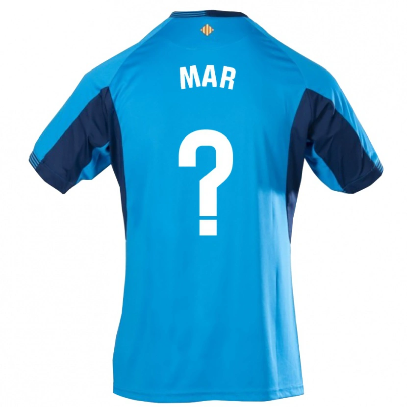 Danxen Kinderen Mar Segarra Casanova #0 Blauw Wit Keepersshirt 2025/26 T-Shirt