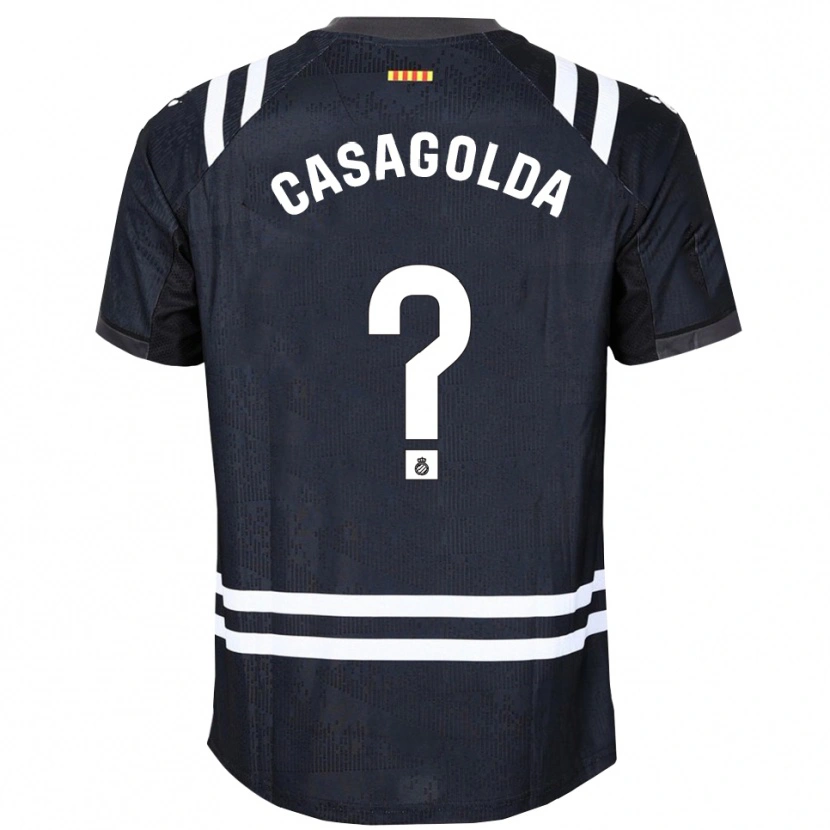 Danxen Kinderen Pau Casagolda #0 Zwart Wit Keepersshirt 2025/26 T-Shirt