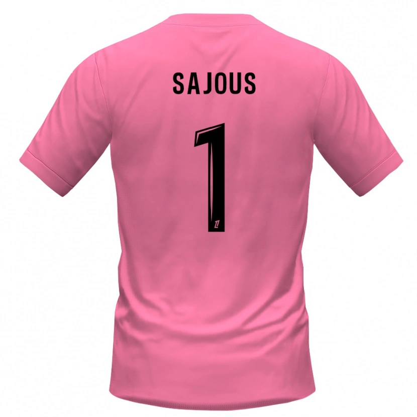 Danxen Kinderen Thomas Sajous #1 Roze Zwart Keepersshirt 2025/26 T-Shirt