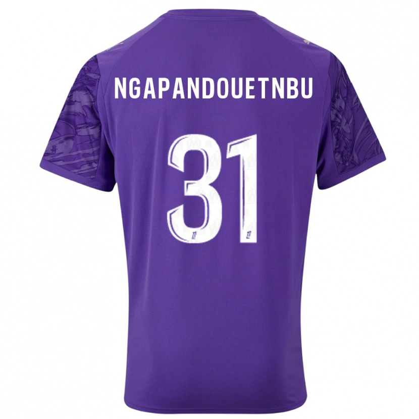Danxen Kinderen Simon Ngapandouetnbu #31 Paars Wit Keepersshirt 2025/26 T-Shirt