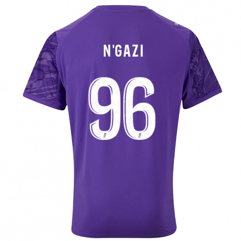Danxen Kinderen Chloé N'gazi #96 Paars Wit Keepersshirt 2025/26 T-Shirt