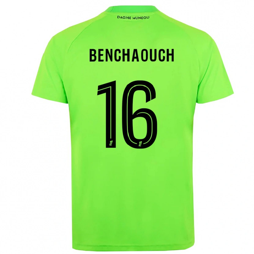 Danxen Kinderen Yanis Benchaouch #16 Groen Zwart Keepersshirt 2025/26 T-Shirt