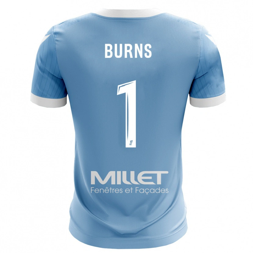 Danxen Kinderen Emily Burns #1 Licht Hemelsblauw Keepersshirt 2025/26 T-Shirt