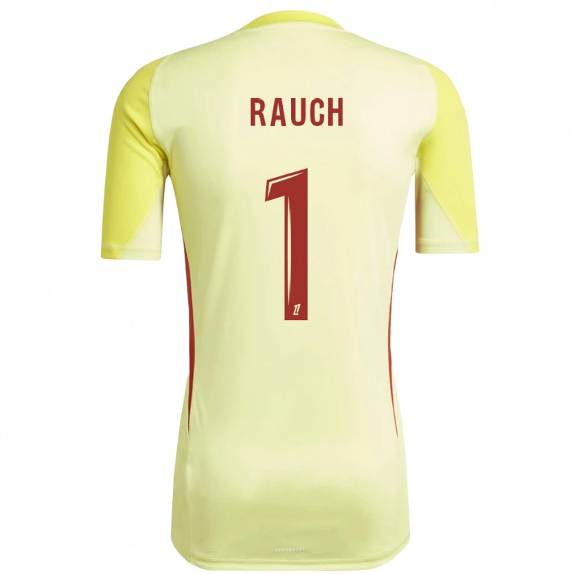 Danxen Kinderen Hugo Rauch #1 Lichtgeel Rood Keepersshirt 2025/26 T-Shirt