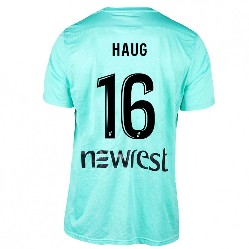 Danxen Kinderen Kjetil Haug #16 Aqua Zwart Keepersshirt 2025/26 T-Shirt
