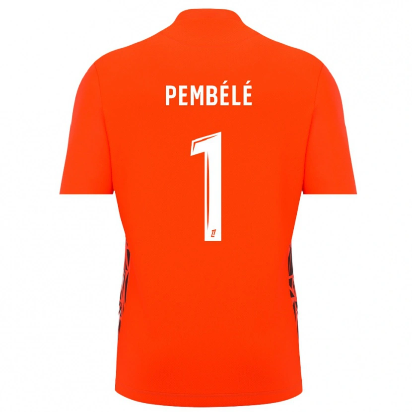 Danxen Kinderen Willange Pembélé #1 Oranje Wit Keepersshirt 2025/26 T-Shirt