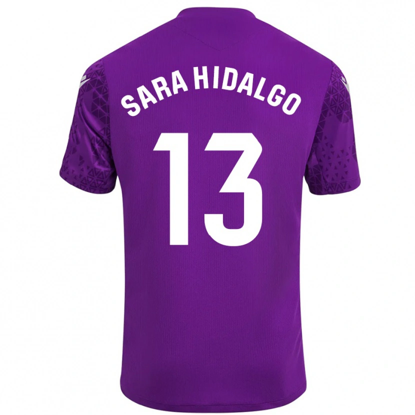 Danxen Kinderen Sara Hidalgo Merino #13 Donker Paars Wit Keepersshirt 2025/26 T-Shirt