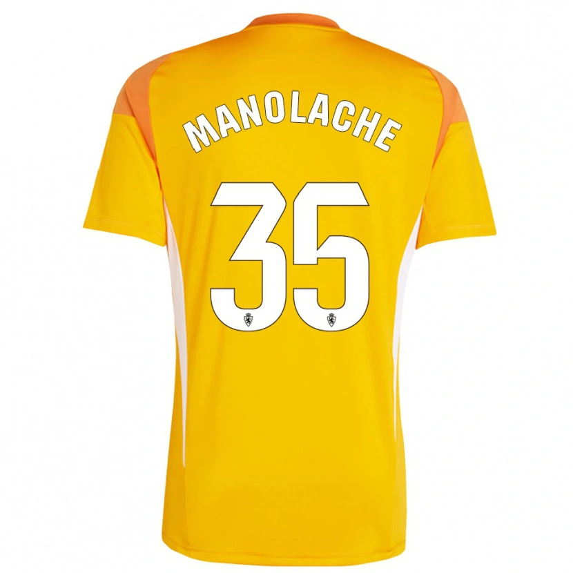 Danxen Kinderen Marcos Manolache #35 Donker Oranje Geel Keepersshirt 2025/26 T-Shirt