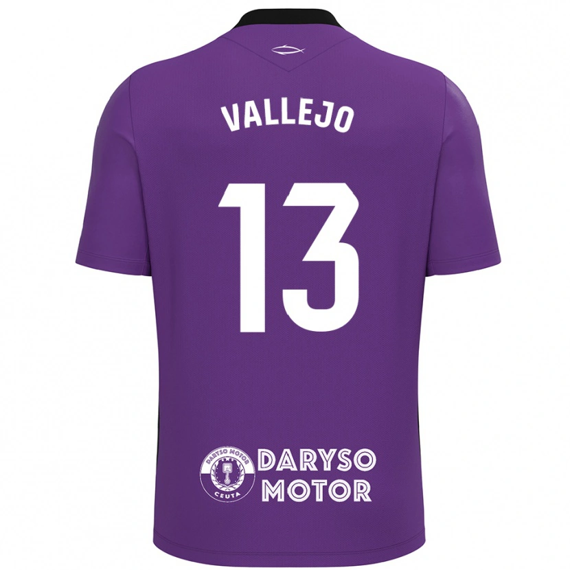 Danxen Kinderen Guillermo Vallejo #13 Paars Wit Keepersshirt 2025/26 T-Shirt