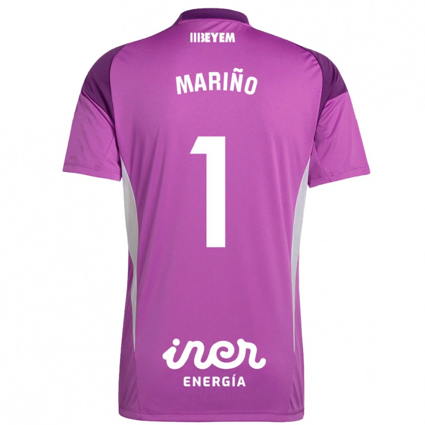 Danxen Kinderen Diego Mariño #1 Lila Paars Keepersshirt 2025/26 T-Shirt