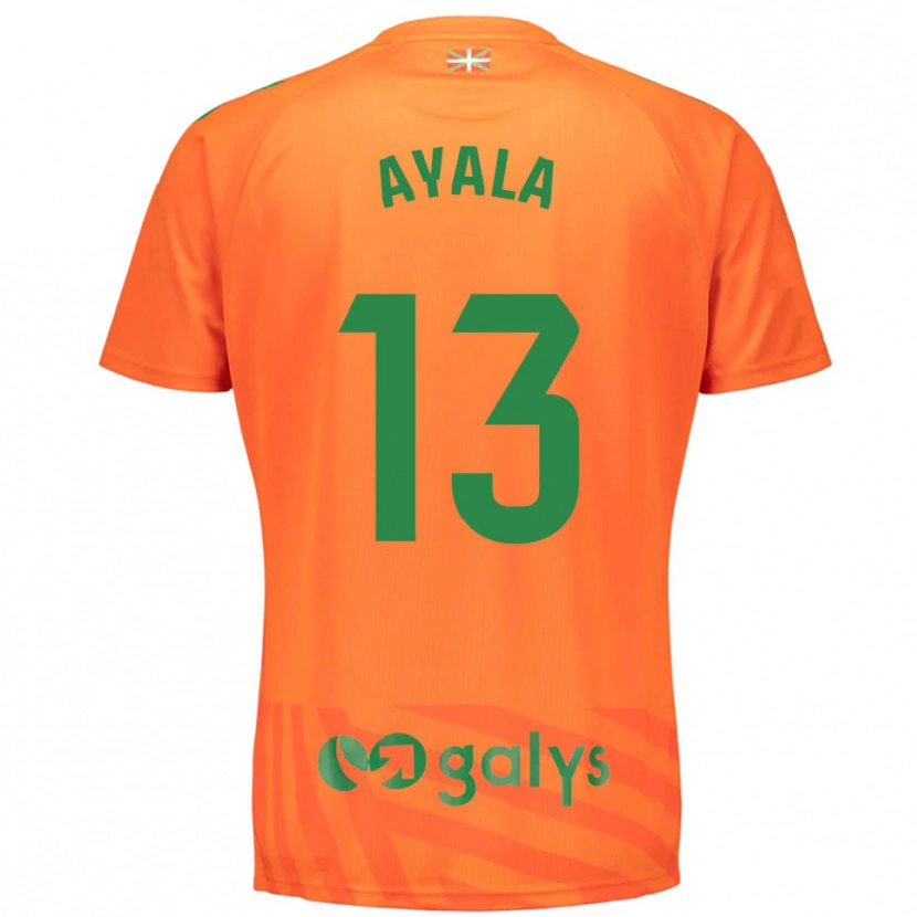 Danxen Kinderen Unai Ayala #13 Oranje Groen Keepersshirt 2025/26 T-Shirt