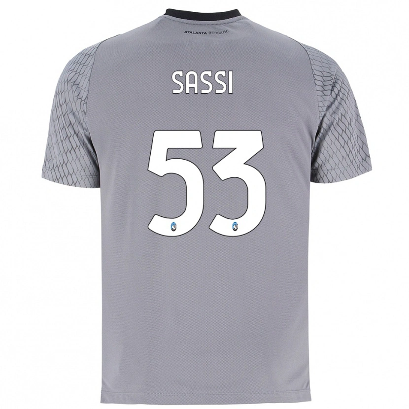 Danxen Kinderen Jacopo Sassi #53 Grijs Blauw Rood Keepersshirt 2025/26 T-Shirt
