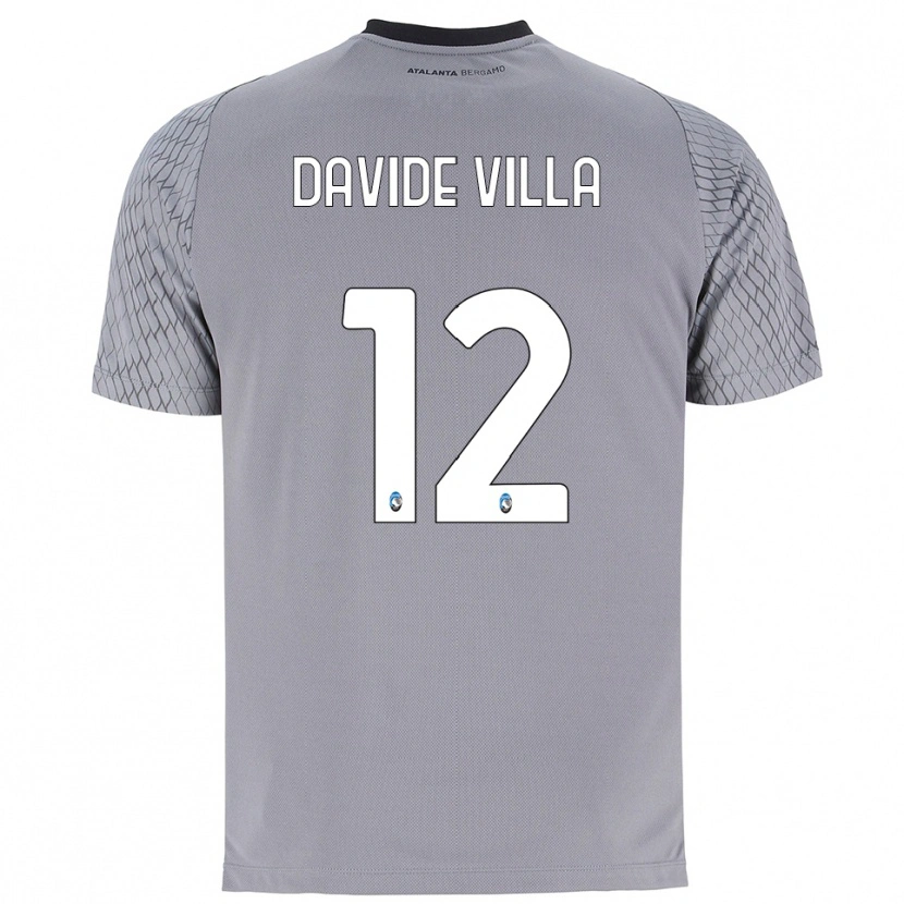 Danxen Kinderen Matteo Davide Villa #12 Grijs Blauw Rood Keepersshirt 2025/26 T-Shirt