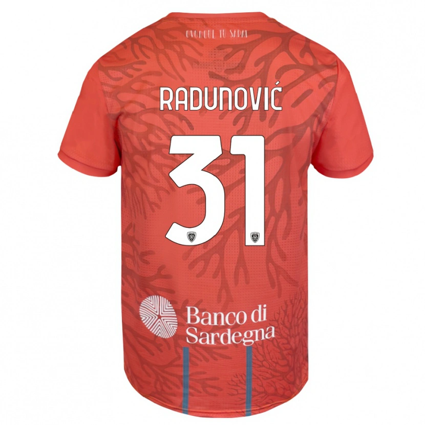 Danxen Kinderen Boris Radunović #31 Oranje Rood Wit Keepersshirt 2025/26 T-Shirt