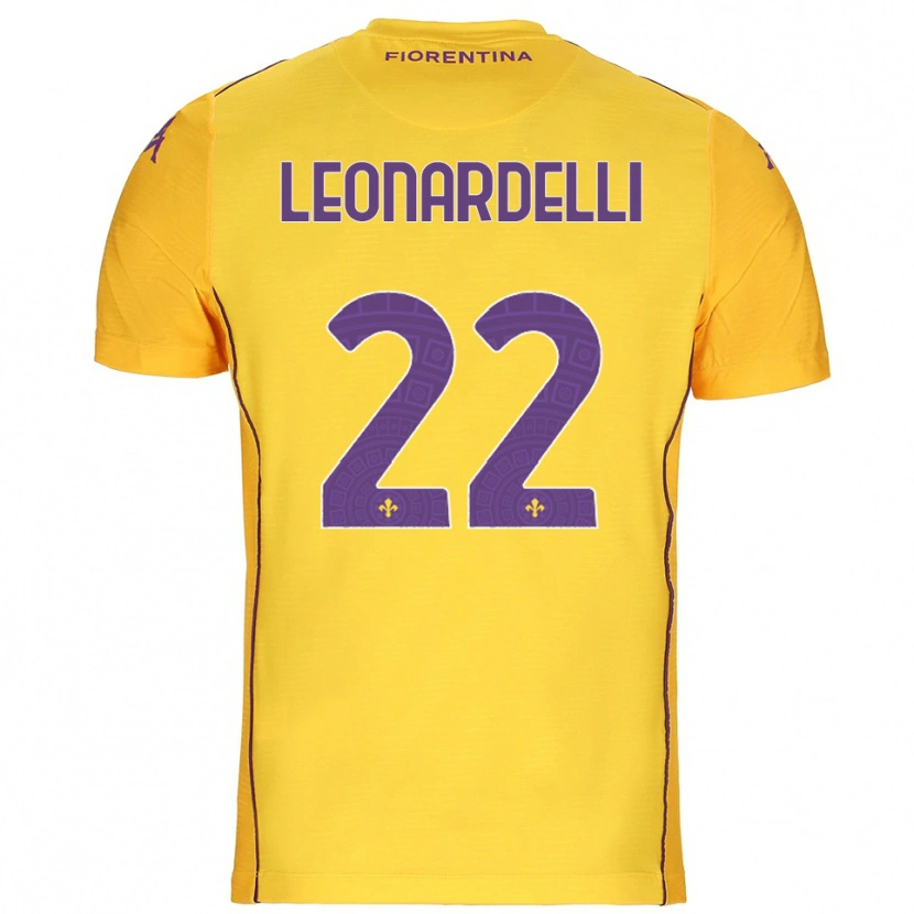 Danxen Kinderen Pietro Leonardelli #22 Oranje Geel Paars Keepersshirt 2025/26 T-Shirt