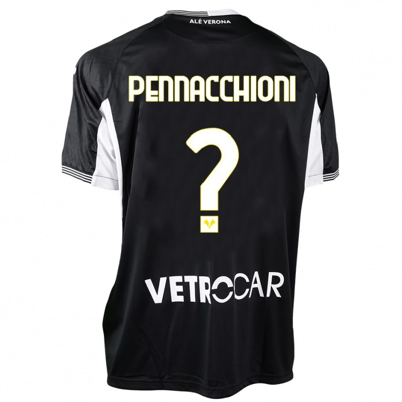 Danxen Kinderen Jacopo Pennacchioni #0 Zwart Wit Keepersshirt 2025/26 T-Shirt