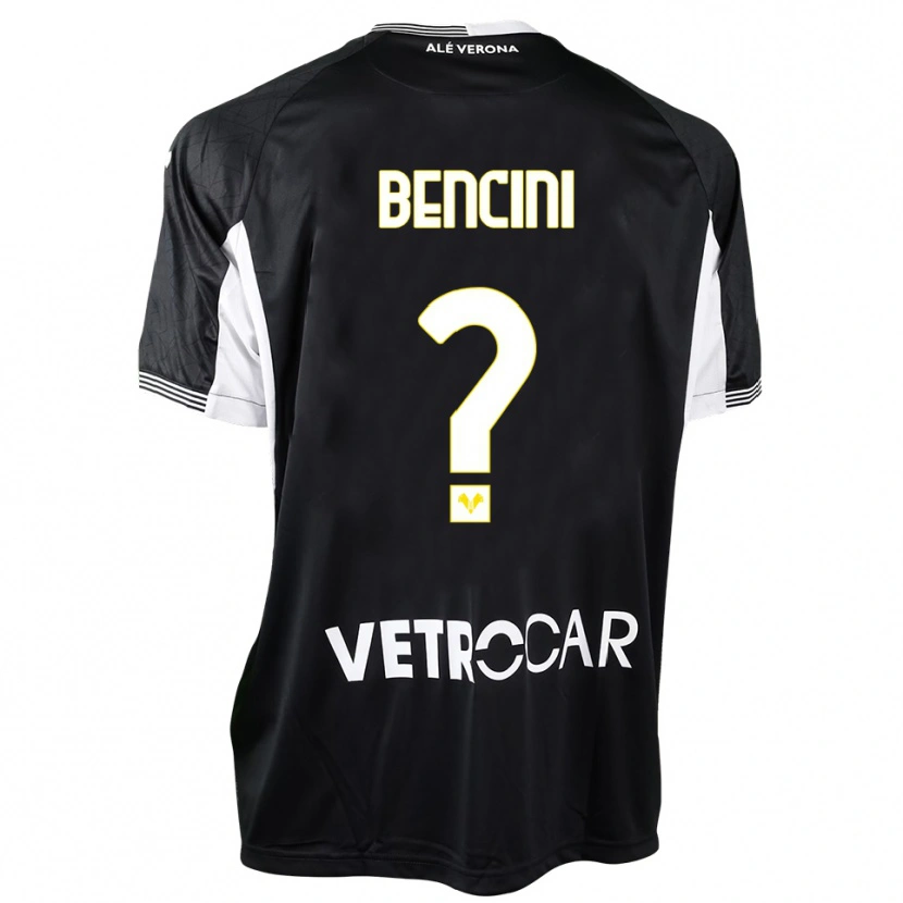 Danxen Kinderen Mattia Bencini #0 Zwart Wit Keepersshirt 2025/26 T-Shirt