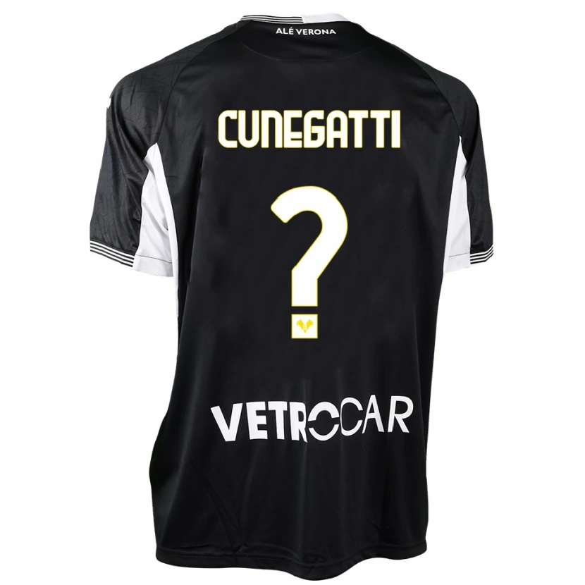Danxen Kinderen Andrea Cunegatti #0 Zwart Wit Keepersshirt 2025/26 T-Shirt