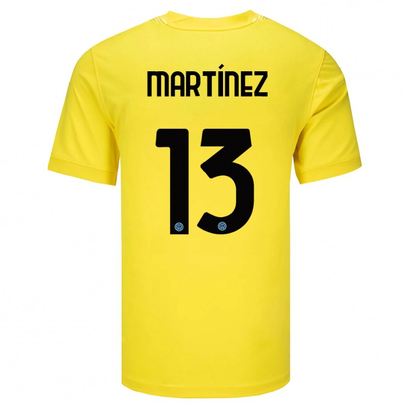 Danxen Kinderen Josep Martínez #13 Licht Geel Zwart Keepersshirt 2025/26 T-Shirt