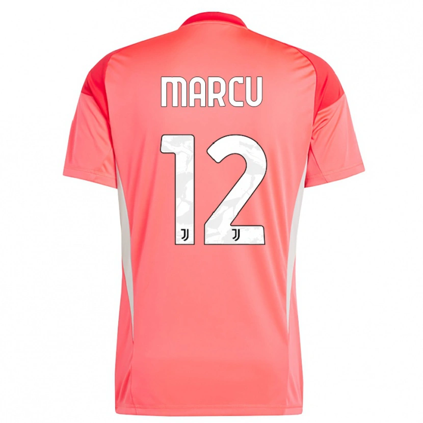 Danxen Kinderen Alessio Marcu #12 Rood Oranje Keepersshirt 2025/26 T-Shirt