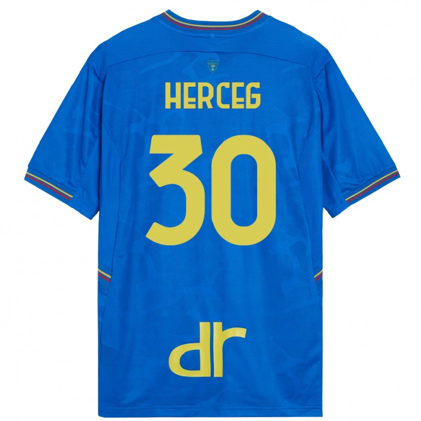 Danxen Kinderen Lovro Herceg #30 Koninklijk Blauw Bruin Keepersshirt 2025/26 T-Shirt