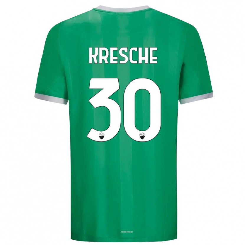 Danxen Kinderen Isabella Kresche #30 Groen Wit Keepersshirt 2025/26 T-Shirt