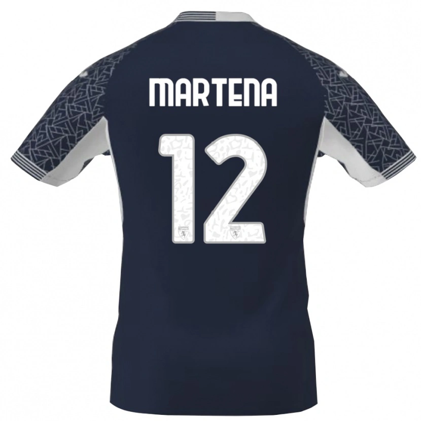 Danxen Kinderen Gabriele Martena #12 Blauw Zwart Wit Keepersshirt 2025/26 T-Shirt