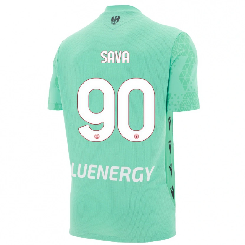 Danxen Kinderen Răzvan Sava #90 Aquamarijn Zwart Keepersshirt 2025/26 T-Shirt