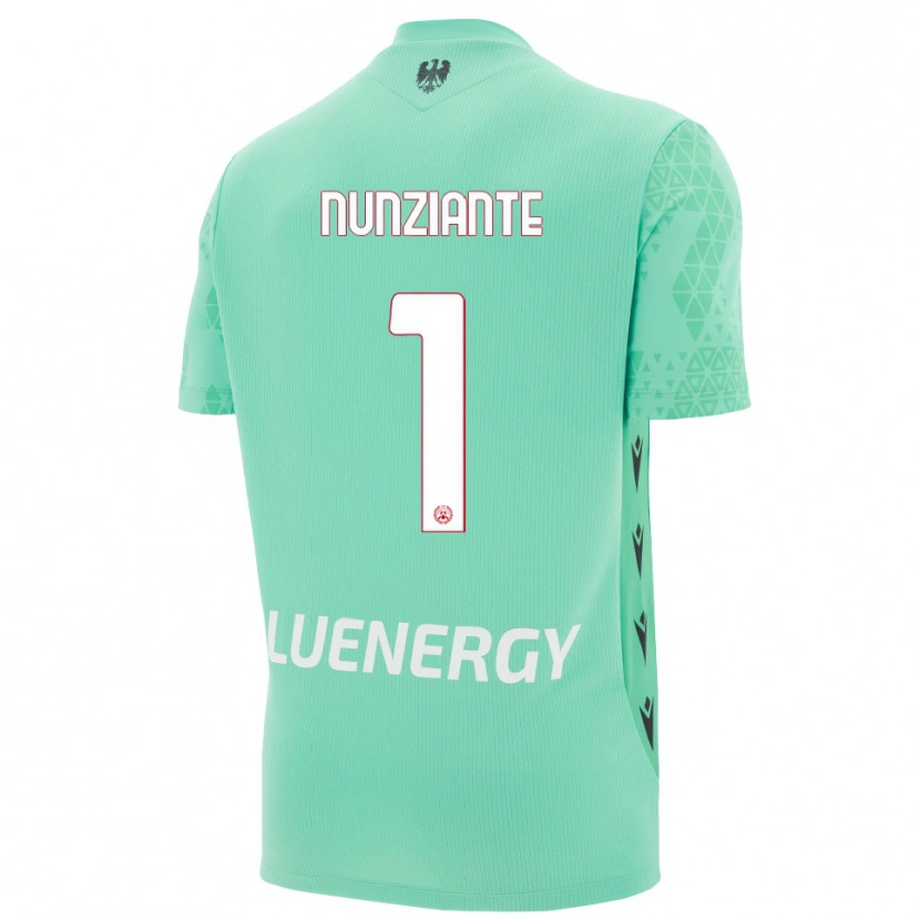 Danxen Kinderen Alessandro Nunziante #1 Aquamarijn Zwart Keepersshirt 2025/26 T-Shirt