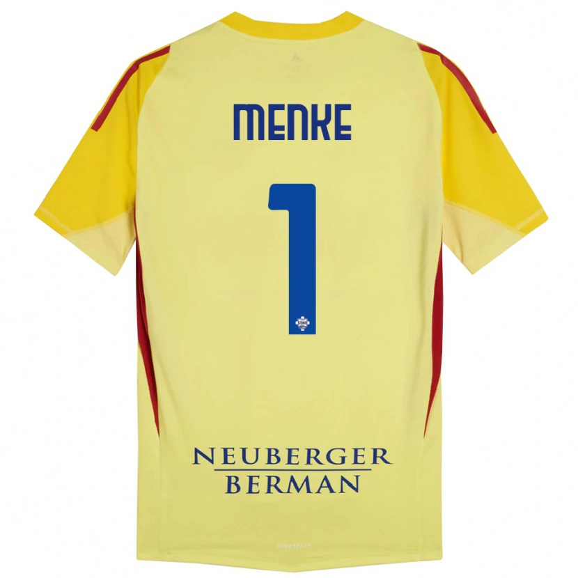 Danxen Kinderen Henrique Menke #1 Licht Geel Zwart Keepersshirt 2025/26 T-Shirt
