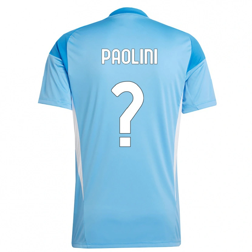 Danxen Kinderen Andrea Paolini #0 Hemelsblauw Wit Keepersshirt 2025/26 T-Shirt