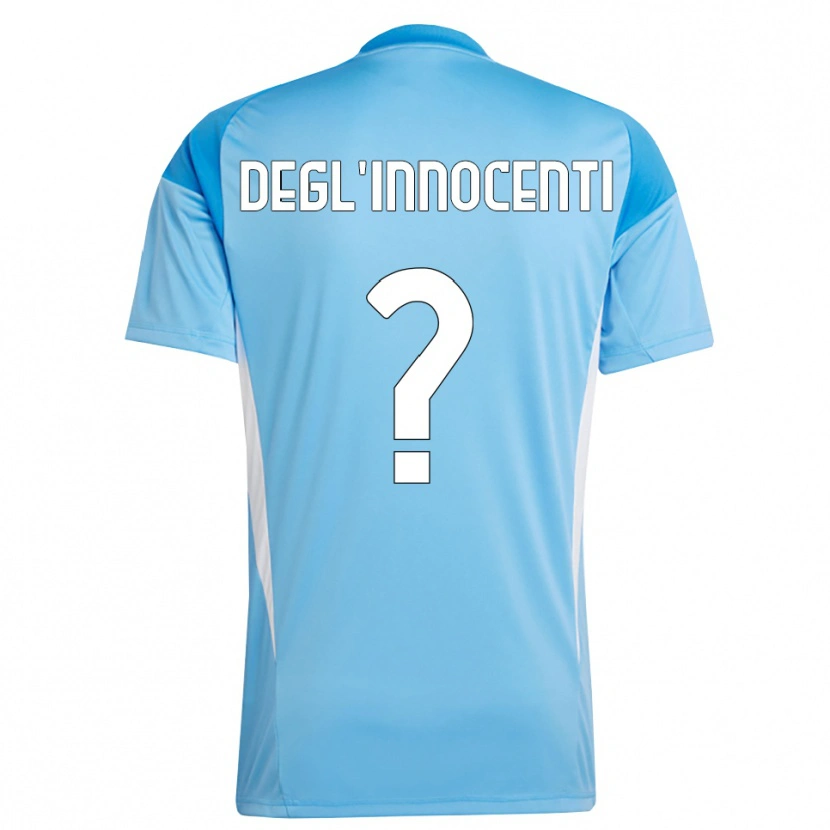 Danxen Kinderen Luca Degl'Innocenti #0 Hemelsblauw Wit Keepersshirt 2025/26 T-Shirt
